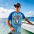 Custom Sublimated Performance UPF 50+ Short Sleeve T-Shirt | https://www.bestnamebadges.com