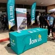 6' Dye Sublimated Fitted Standard Table Cover | https://www.bestnamebadges.com