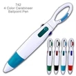 Popular...4 Color Carabineer Ballpoint Custom Pens | https://www.bestnamebadges.com