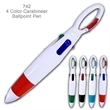 Popular...4 Color Carabineer Ballpoint Custom Pens | https://www.bestnamebadges.com