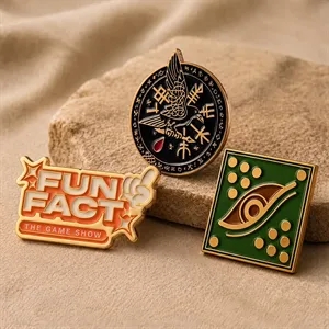 Lapel Pins, Brass Soft Enamel, 0.5"-2"