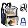 Heavy Duty Security Clear PVC School Backpack | https://www.bestnamebadges.com
