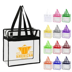 Stadium Approved Clear Zipper Tote Bag