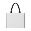 Large Full Bleed Print Jute Tote With Top Zipper | https://www.bestnamebadges.com