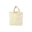 Medium Reusable Canvas Tote Bag W/ Front Pocket | https://www.bestnamebadges.com