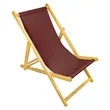 Wooden Foldable Single Reclining Sling Beach Chair | https://www.bestnamebadges.com