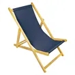 Wooden Foldable Single Reclining Sling Beach Chair | https://www.bestnamebadges.com