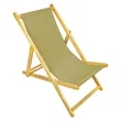Wooden Foldable Single Reclining Sling Beach Chair | https://www.bestnamebadges.com
