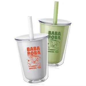 Bilbo 27 oz. Double Wall Plastic Tumbler with Straw