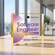 Upton Square VividPrint™ Award - Gold | https://www.bestnamebadges.com