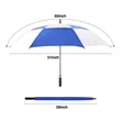 60 Inch Vented Auto Open Golf Umbrella | https://www.bestnamebadges.com