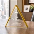 Adler Triangle Award - Gold | https://www.bestnamebadges.com