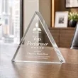 Adler Triangle Award - Clear | https://www.bestnamebadges.com