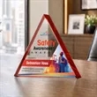 Adler Triangle VividPrint™ Award - Red | https://www.bestnamebadges.com