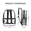 Heavy Duty Multi Purpose Clear PVC Backpack | https://www.bestnamebadges.com
