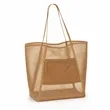 Foldable Mesh Beach Tote Bag | https://www.bestnamebadges.com