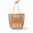 Foldable Mesh Beach Tote Bag | https://www.bestnamebadges.com