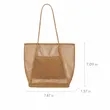 Foldable Mesh Beach Tote Bag | https://www.bestnamebadges.com