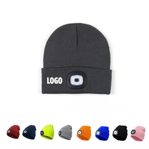 Led Knitted Hats w/Light