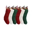 Knitted Santa Stocking | https://www.bestnamebadges.com
