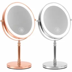 Metal Double-Sided Magnifying Vanity Mirror