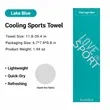 Microfiber Cooling Sports Towel | https://www.bestnamebadges.com