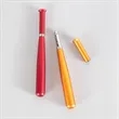 Metallic Plastic Baseball Bat Shaped Ballpoint Pen | https://www.bestnamebadges.com