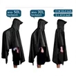 Hooded Rain Poncho | https://www.bestnamebadges.com