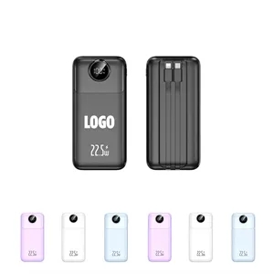 20000 mAh Fast Charging Power Bank w/Cables