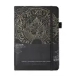 A5 PU Leather Business Notebook Journal W/ Stickers | https://www.bestnamebadges.com