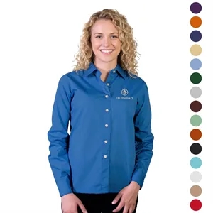 Ladies' Superblend Long-Sleeve Poplin Dress Shirt