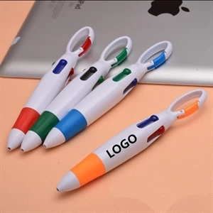 4 Color Carabiner Ballpoint Pen