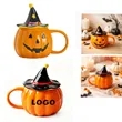 Halloween  Pumpkin Ceramic Mug | https://www.bestnamebadges.com