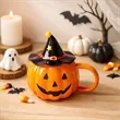 Halloween  Pumpkin Ceramic Mug | https://www.bestnamebadges.com