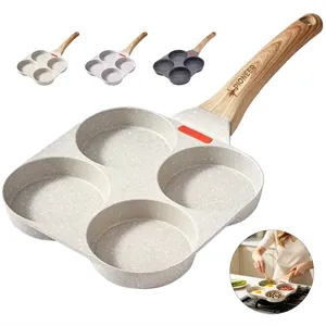 4 Cup Nonstick Egg Frying Pan For Breakfast