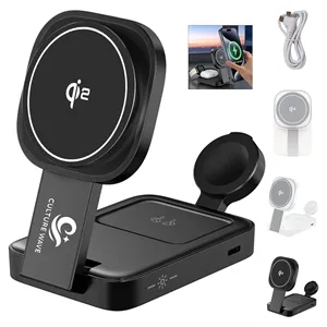 Qi2 3 In 1 Wireless Charging Station 15W Fast