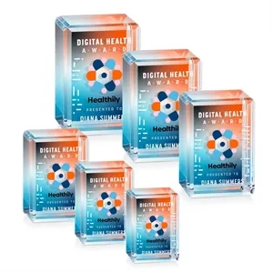 Fulton Cube VividPrint™ Double Sided Award - Vertical