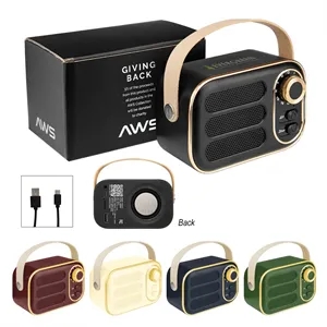 AWS Retro Boom FM Radio & Wireless Speaker