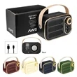 AWS Retro Boom FM Radio & Wireless Speaker | https://www.bestnamebadges.com
