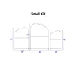 Cloud Shaped Backdrop Kit Hardware S | https://www.bestnamebadges.com