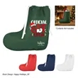 Stocking Shaped Non-Woven Gift Bag | https://www.bestnamebadges.com