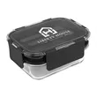 Recycled Double Decker Glass Bento Box | https://www.bestnamebadges.com