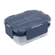 Recycled Double Decker Glass Bento Box | https://www.bestnamebadges.com