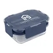 Recycled Double Decker Glass Bento Box | https://www.bestnamebadges.com