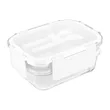 Recycled Double Decker Glass Bento Box | https://www.bestnamebadges.com