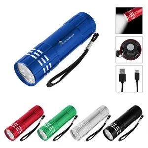 Rechargeable Aluminum LED Flashlight 2.0