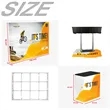 10ft Portable Trade Show Pop Up Display Kit | https://www.bestnamebadges.com