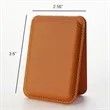 Magnetic Leather Card Wallet with Stand for Phone Back | https://www.bestnamebadges.com
