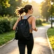 Large Sport Polyester Drawstring Backpack W/ Headphone Hole | https://www.bestnamebadges.com