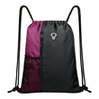Large Sport Polyester Drawstring Backpack W/ Headphone Hole | https://www.bestnamebadges.com